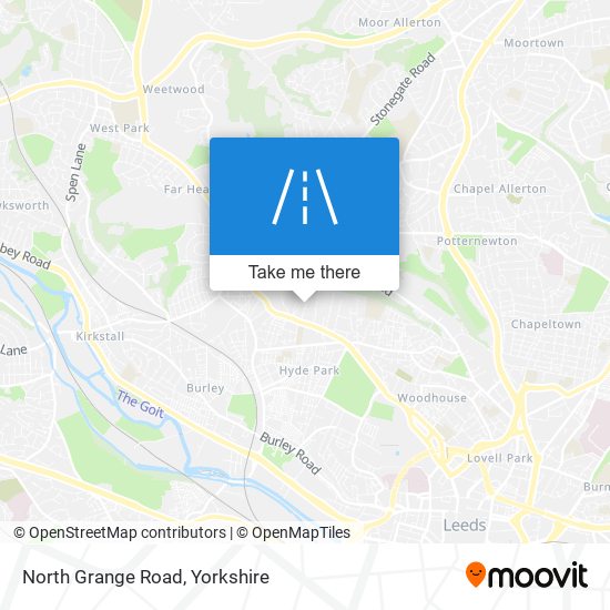 North Grange Road map