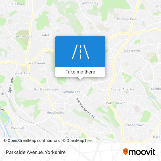 Parkside Avenue map