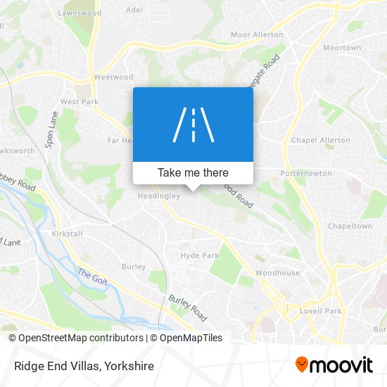 Ridge End Villas map