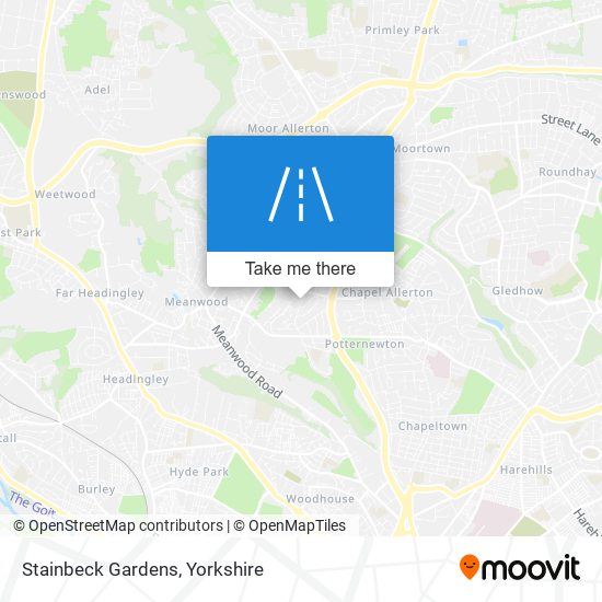 Stainbeck Gardens map
