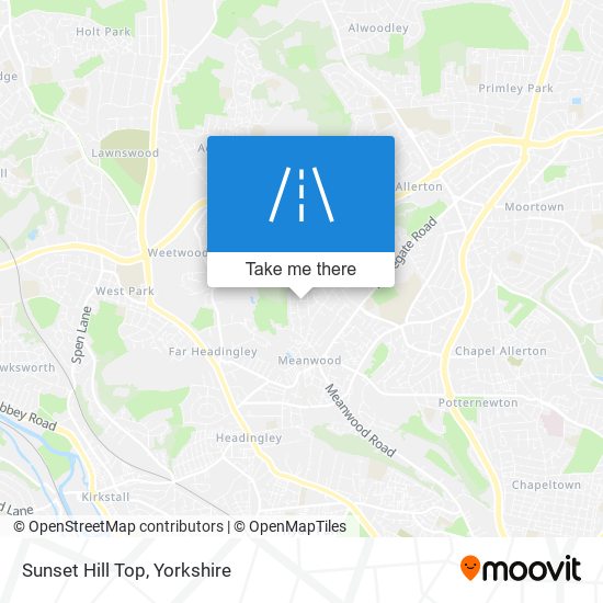 Sunset Hill Top map
