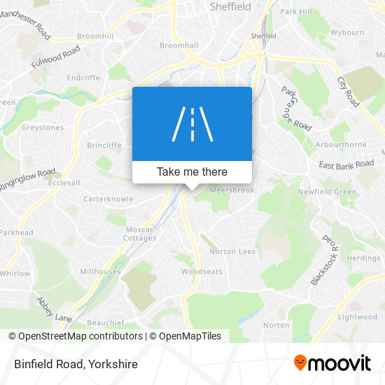 Binfield Road map