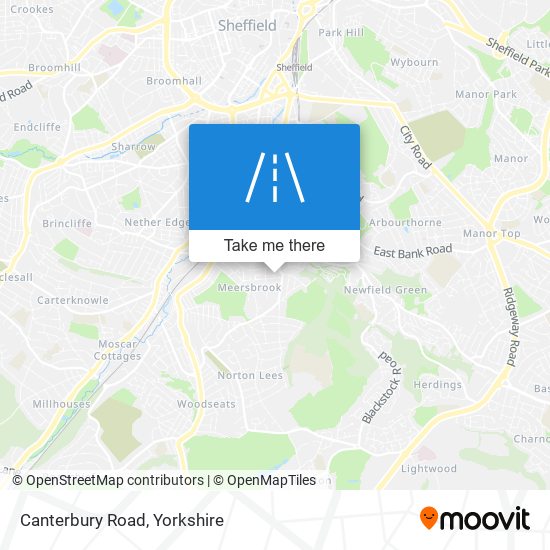Canterbury Road map