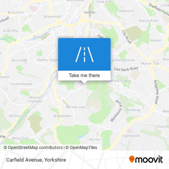 Carfield Avenue map