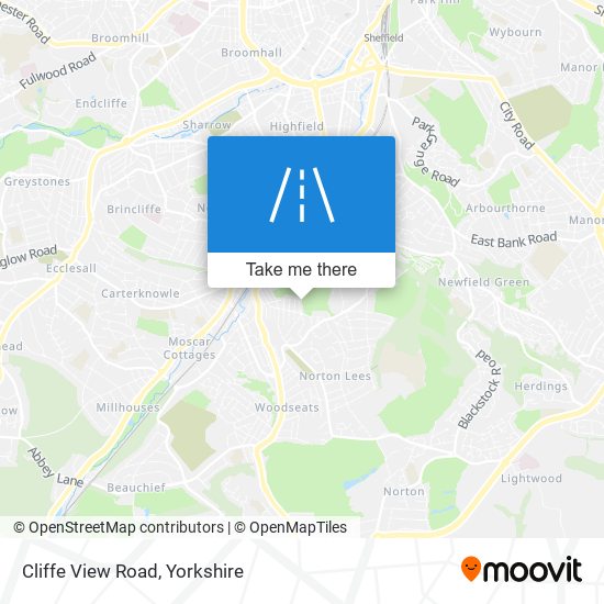 Cliffe View Road map