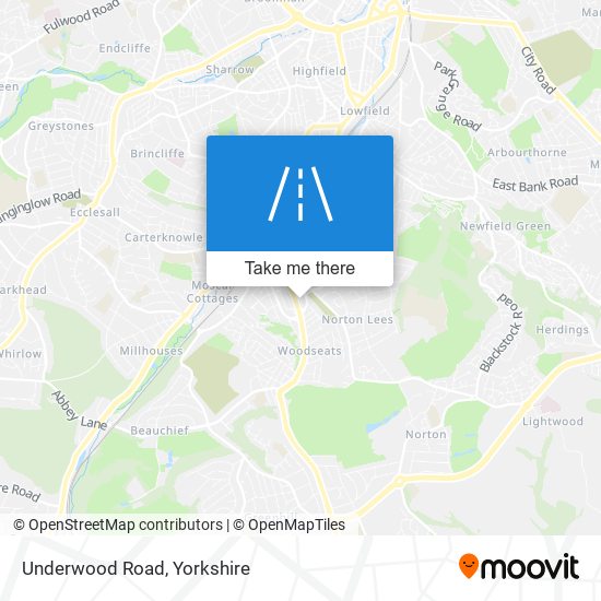 Underwood Road map
