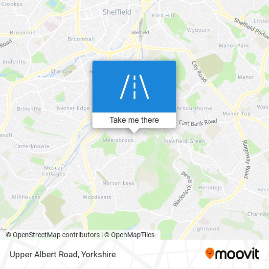Upper Albert Road map