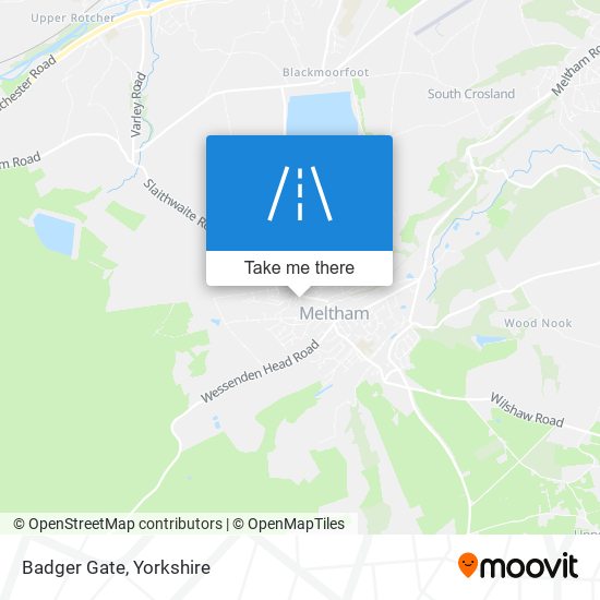 Badger Gate map