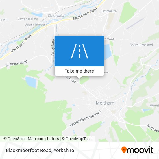 Blackmoorfoot Road map