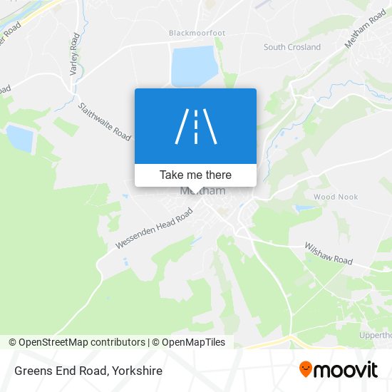Greens End Road map