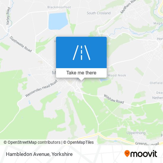 Hambledon Avenue map