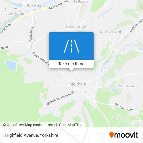 Highfield Avenue map