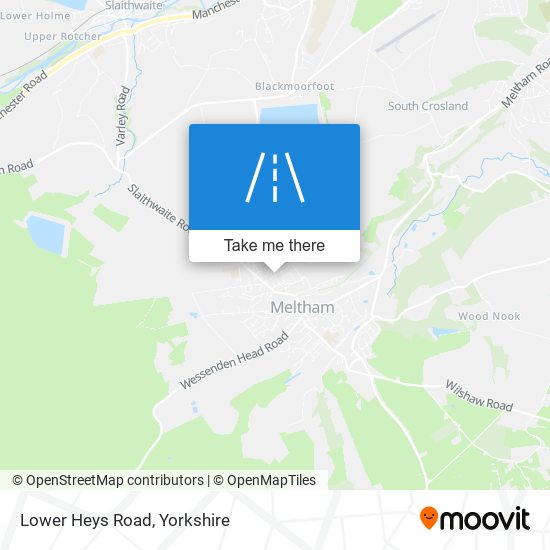 Lower Heys Road map