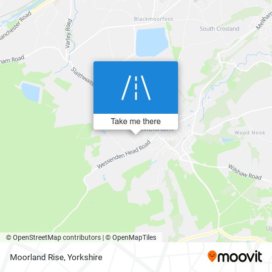 Moorland Rise map