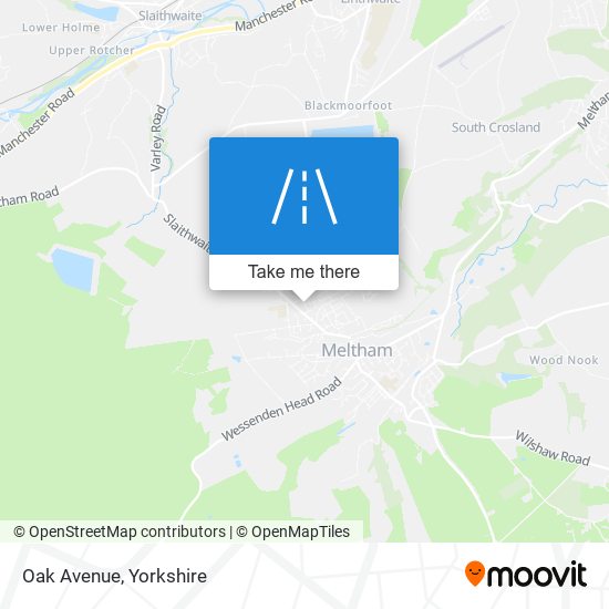 Oak Avenue map