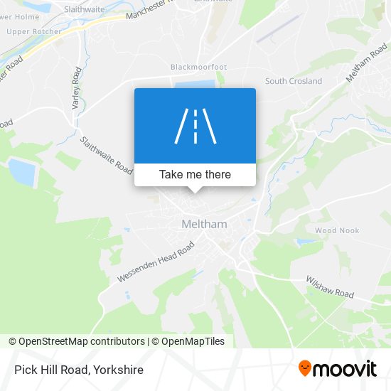 Pick Hill Road map