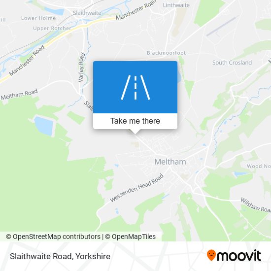 Slaithwaite Road map