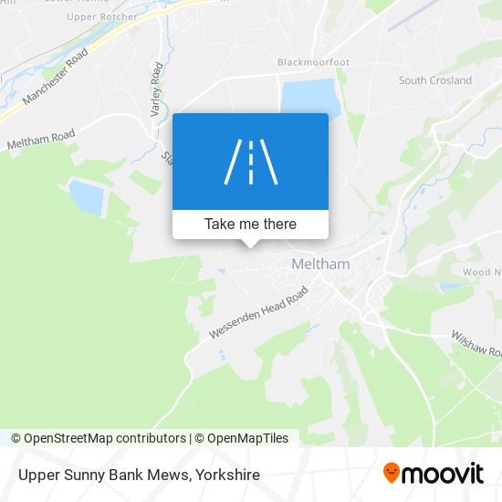 Upper Sunny Bank Mews map