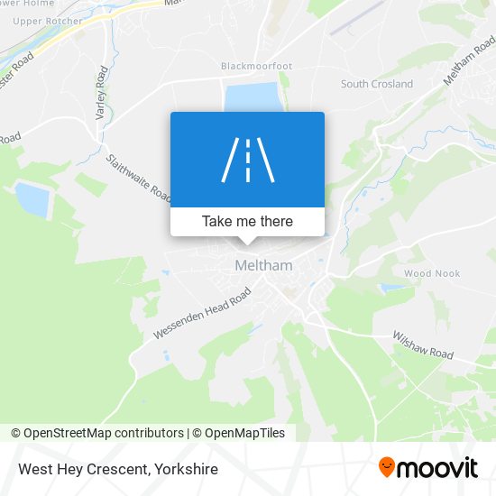 West Hey Crescent map