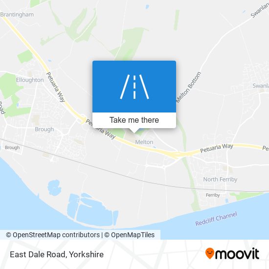 East Dale Road map