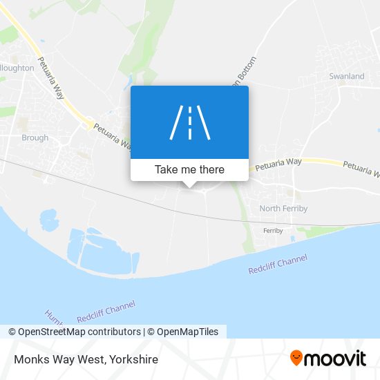 Monks Way West map