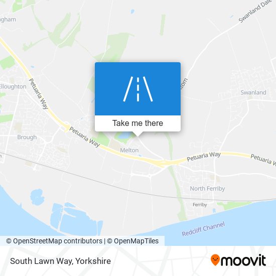 South Lawn Way map