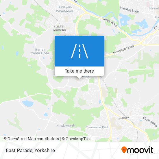 East Parade map