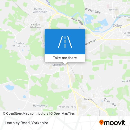 Leathley Road map