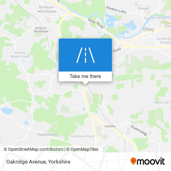 Oakridge Avenue map