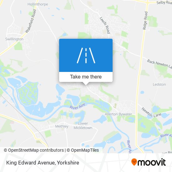 King Edward Avenue map