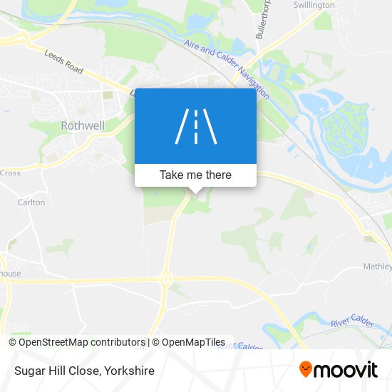 Sugar Hill Close map