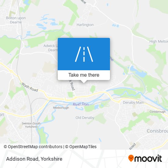 Addison Road map
