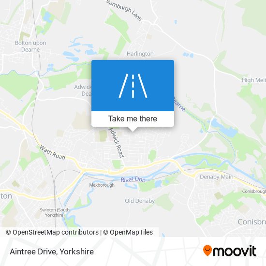 Aintree Drive map