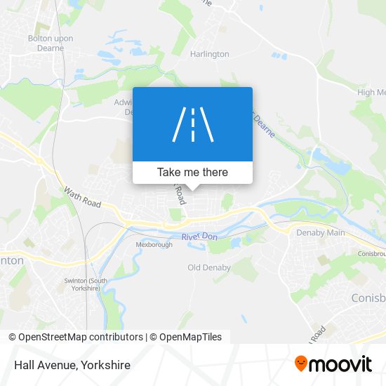 Hall Avenue map