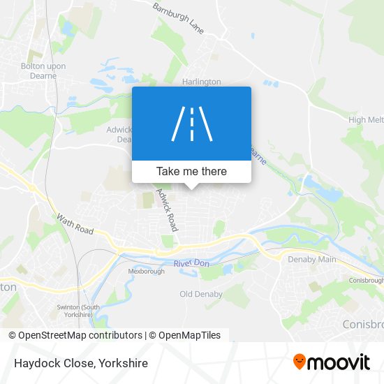 Haydock Close map