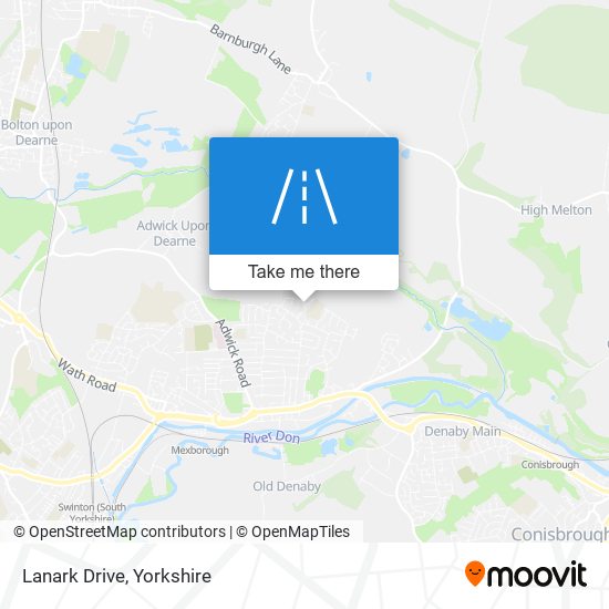 Lanark Drive map