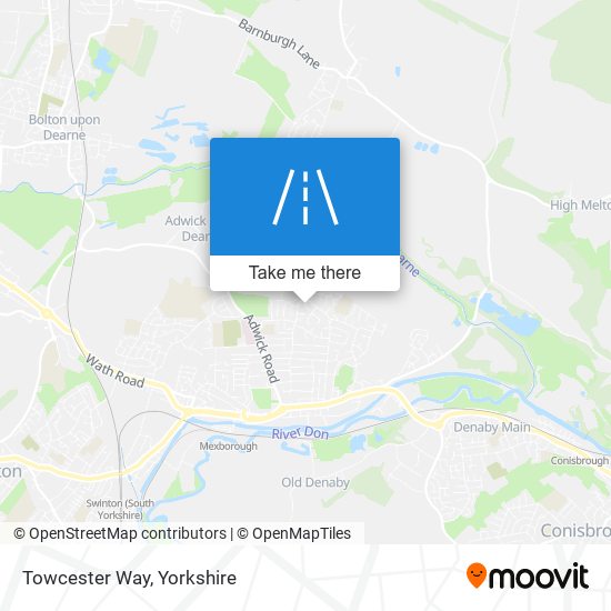 Towcester Way map