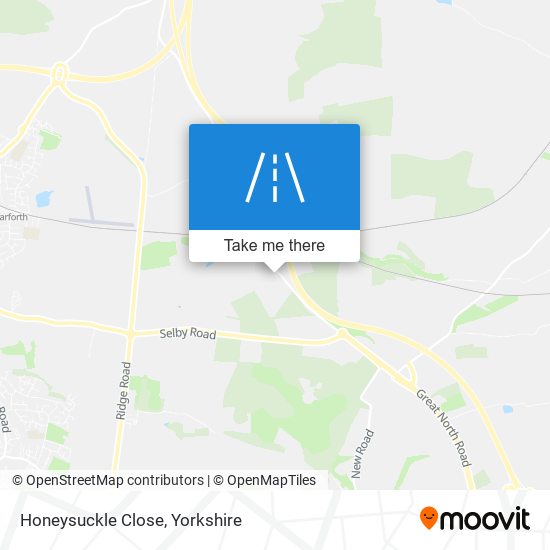 Honeysuckle Close map