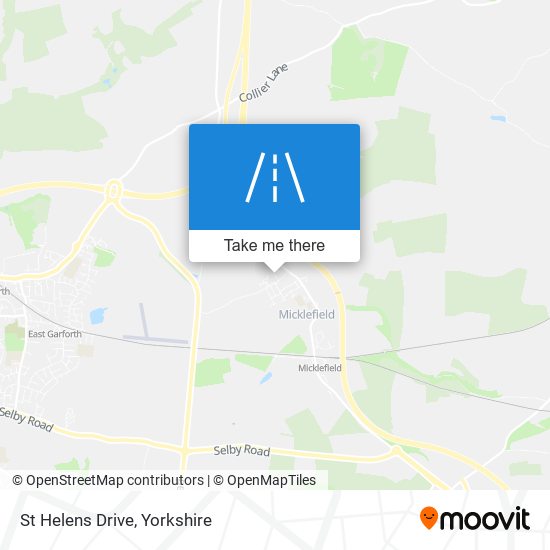 St Helens Drive map