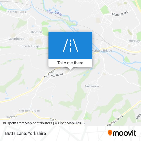 Butts Lane map