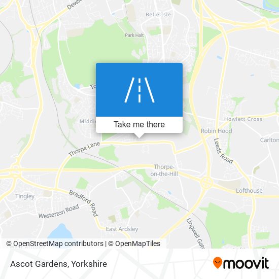Ascot Gardens map