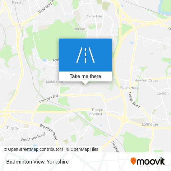 Badminton View map