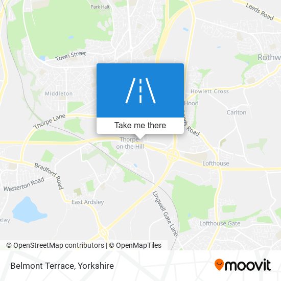 Belmont Terrace map
