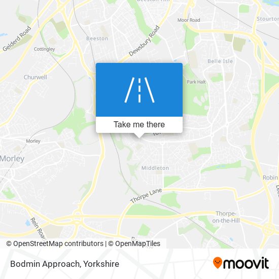Bodmin Approach map
