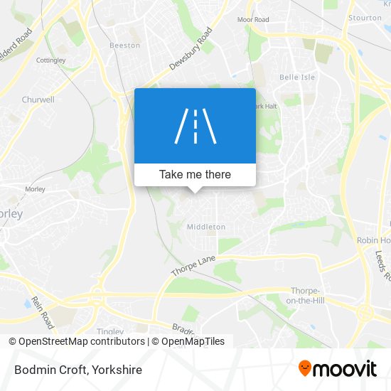 Bodmin Croft map