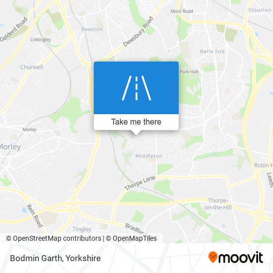 Bodmin Garth map