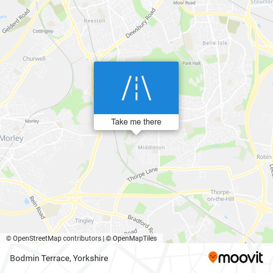 Bodmin Terrace map