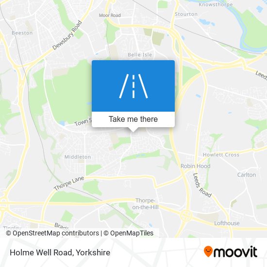 Holme Well Road map