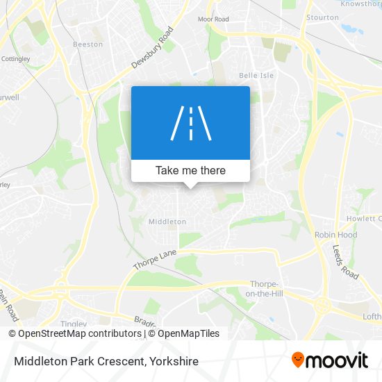Middleton Park Crescent map