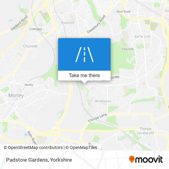Padstow Gardens map
